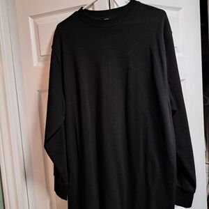 Divided Black Long Sleeve Men's Tee